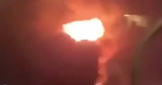 İran dan Riyad daki ABD Büyükelçiliği ne saldırı: Patlama sonrası çıkan yangın kamerada VİDEO İZLE