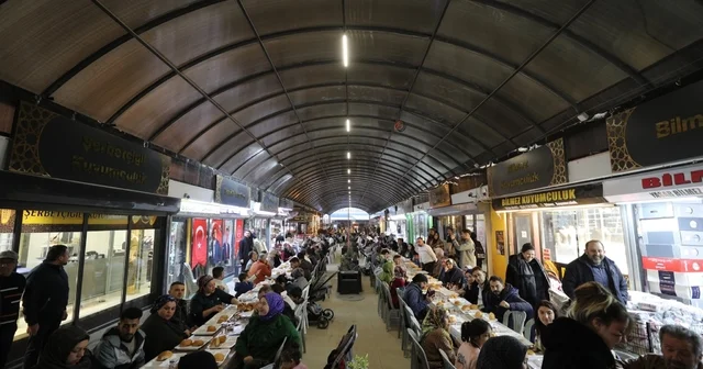 Uzun Çarşı da iftar sofrası kuruldu Hatay Haberleri