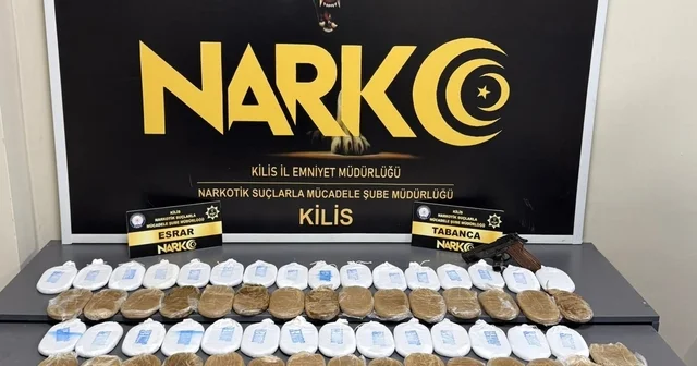Kilis te 17 kilo 105 gram takoz esrar ele geçirildi, 1 kişi tutuklandı Kilis Haberleri