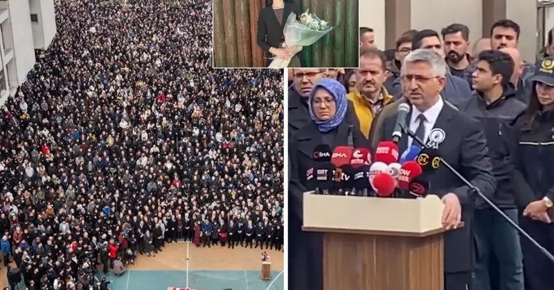 Bakan Tekin in Fatma Nur Çelik in cenazesine gönderdiği isme protesto şoku