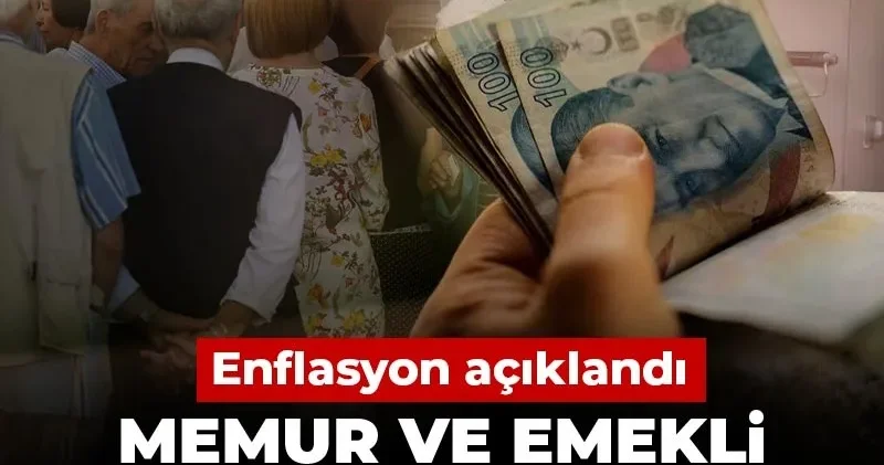 Son dakika TÜİK açıkladı: Memur ve emeklilerin enflasyon farkı ne kadar oldu?