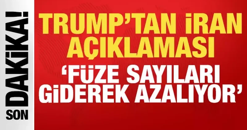 ABD Başkanı Donald Trump tan son dakika açıklama: Füze sayıları azalıyor