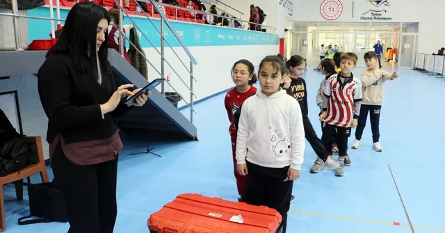 Türkiye Sportif Yetenek Taraması ve Spora Yönlendirme Programı sürüyor Samsun Haberleri