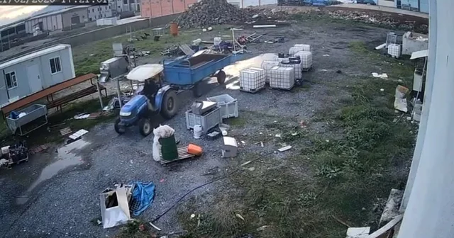 Römork hırsızlığı kamerada Gaziantep Haberleri