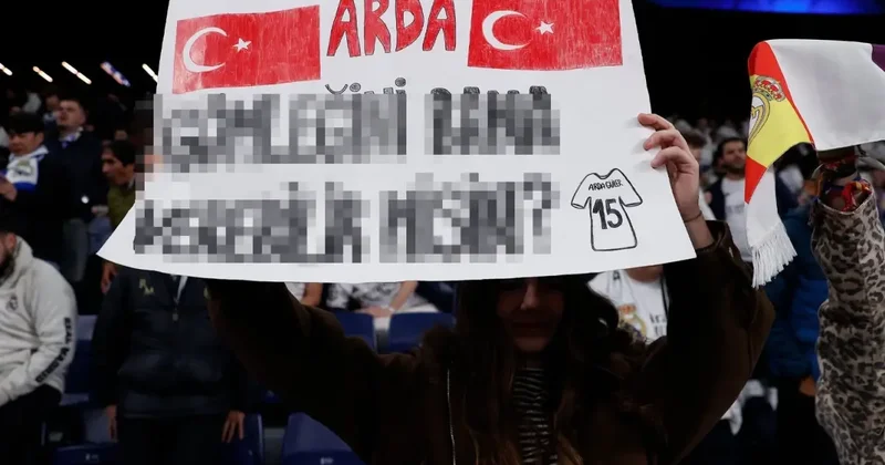 Arda Güler e pankart açan Real Madridli taraftar, çevirinin azizliğine uğradı
