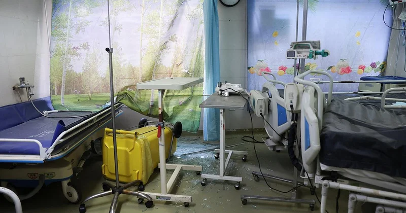 İran da hava saldırıları hastaneyi vurdu