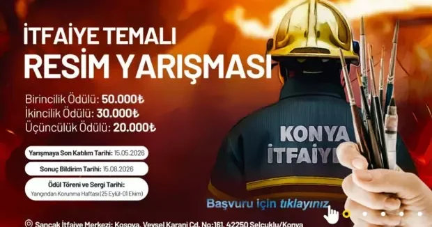 Konya haberleri Konya Büyükşehir itfaiye temalı resim yarışması düzenleyecek! İşte şartlar... 03 Mart 2026