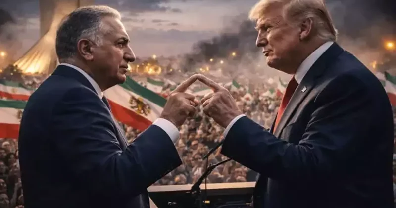 Trump Pehlevi ye kötü haberi canlı yayında verdi: İran ın başına geçmek istiyordu!