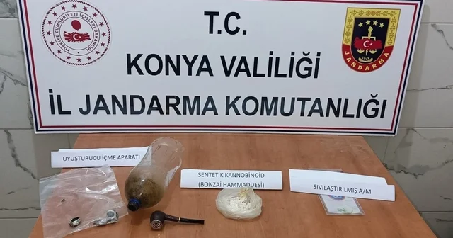 Konya da jandarmadan uyuşturucuya geçit yok: 21 tutuklama Konya Haberleri