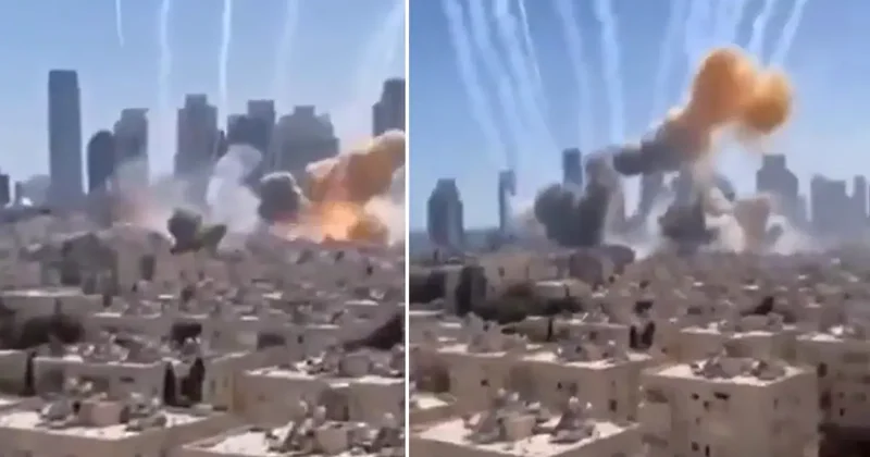 İran ın balistik füzeleri İsrail i vurdu, görüntüler korkunç