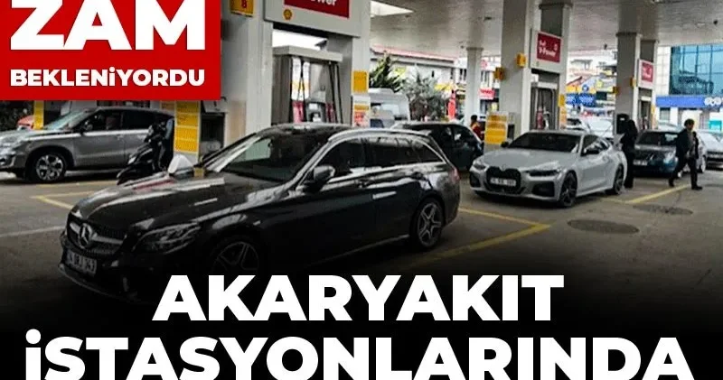 Akaryakıt istasyonlarında zam kuyruğu oluştu!