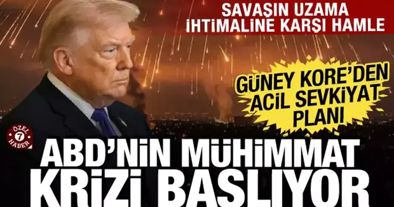 ABD nin mühimmat krizi başladı: Güney Kore deki birliklerine acil çağrı