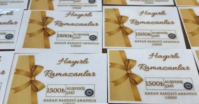 Çermik te öğrencilere yardım çeki dağıtıldı Diyarbakır Haberleri