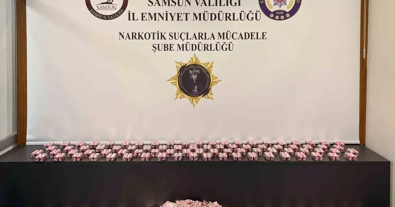 Samsun’da 15 bin 750 adet uyuşturucu hap ele geçirildi