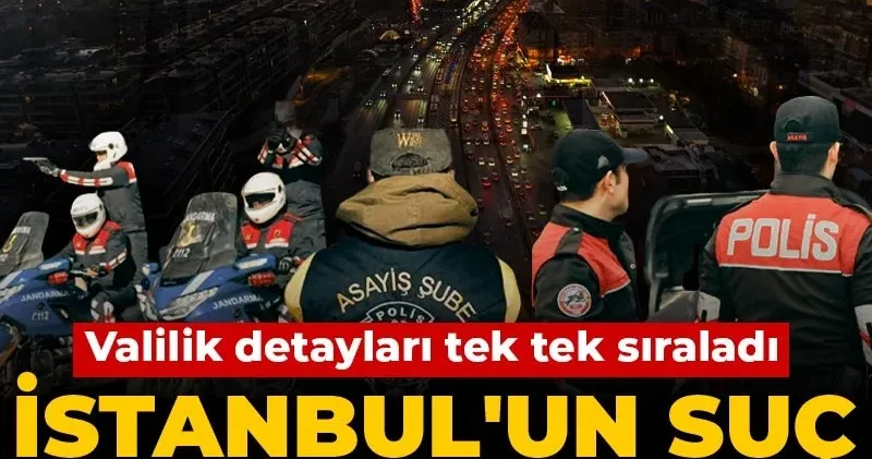 İstanbul un suç haritası açıklandı! Valilik detayları tek tek sıraladı