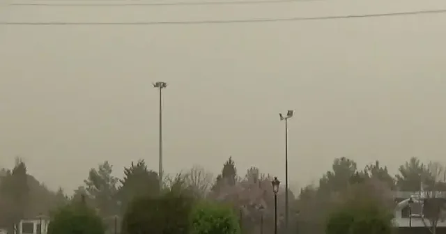 Gaziantep te toz taşınımı etkili oldu VİDEO İZLE