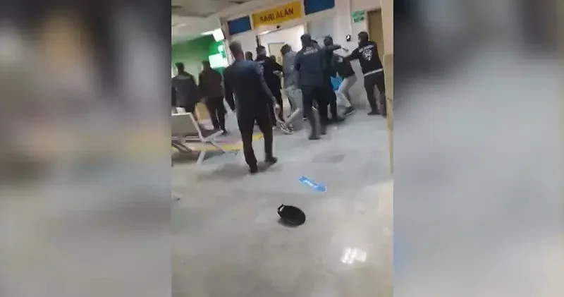 Şanlıurfa’da hastanedeki kavga kamerada