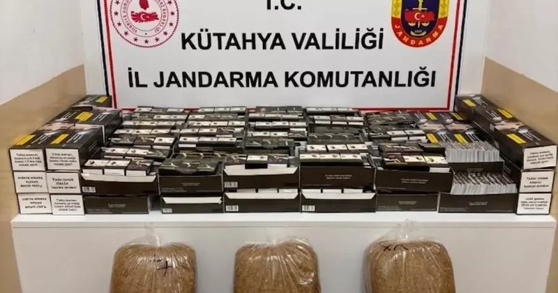 Kütahya’da kaçak tütün ve sigara operasyonu