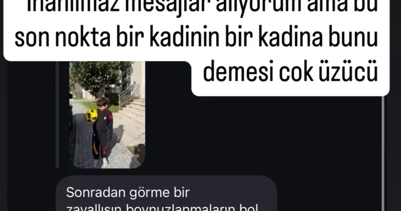 Yıldız futbolcunun eşi gelen mesajı paylaşı isyan etti