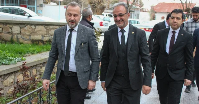 Elazığ Milli Eğitim Müdürü Şahin, Ağın Belediye Başkan Çakar ı ziyaret etti Elazığ Haberleri