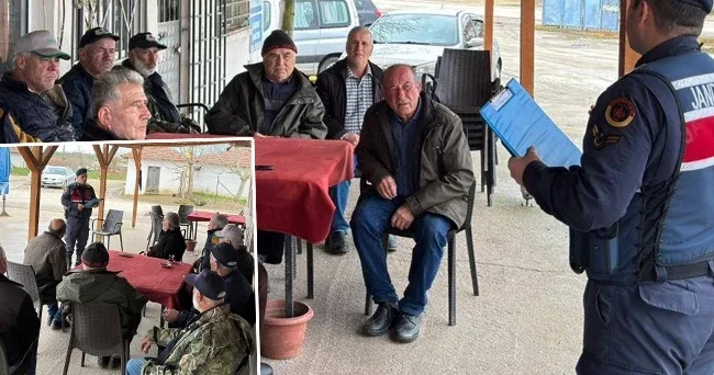 Jandarma köy köy dolaşıp uyardı: Dikkatli ve tedbirli olun