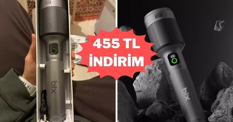 Elektrik kesintileri ve kamp için ideal: Bix el feneri indirimde