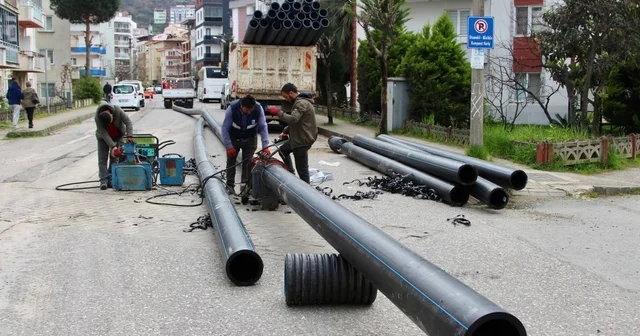 Giresun da sağlık içme suyu için asbest borular değiştiriliyor Giresun Haberleri