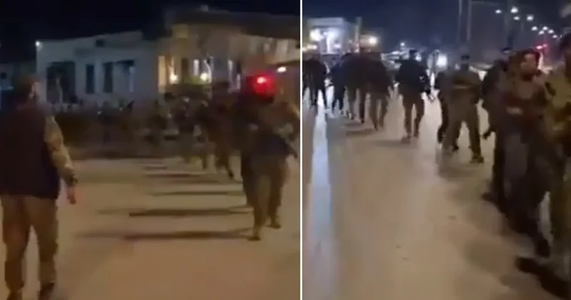 Suriye ordusundan dikkat çeken yürüyüş: Gazze bizim sloganımız, düşman sana geliyoruz