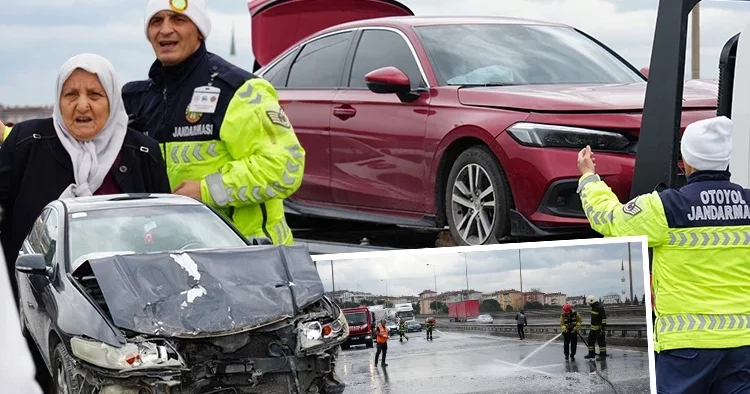 Sorumsuzluğun cezasını diğer sürücüler ödedi: Yola döküp kaçtı, 7 araç birbirine girdi