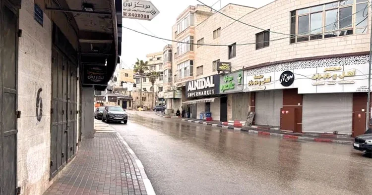 Batı Şeria’da idam grevi! Kepenkler kapandı sokaklar boş