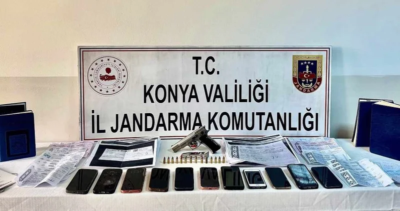 Konya da tefecilik operasyonu: 94 milyon liralık çek ve senet ele geçirildi