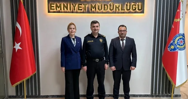 Türk Kızılay Edirne Şube Başkanı Baytar, Emniyet Müdürü Ayhan ı ziyaret etti Edirne Haberleri