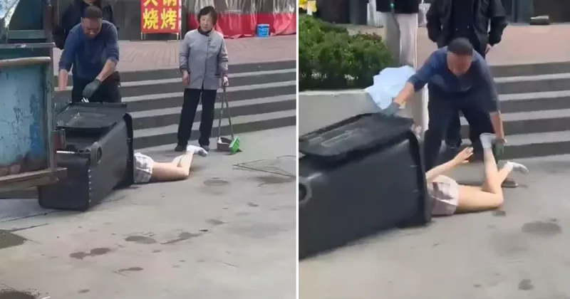 Temizlik görevlileri çöpte buldu, şaşkınlıkları kameraya anbean yansıdı