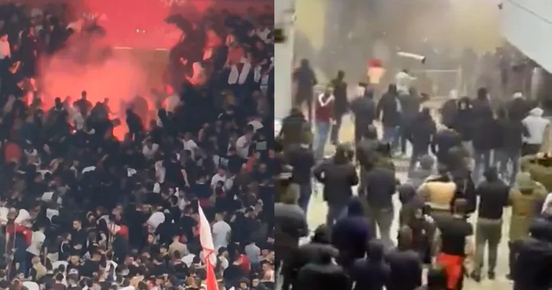 EuroLeague maçında tribünler karıştı! Derbi savaş alanına döndü Sözcü Gazetesi