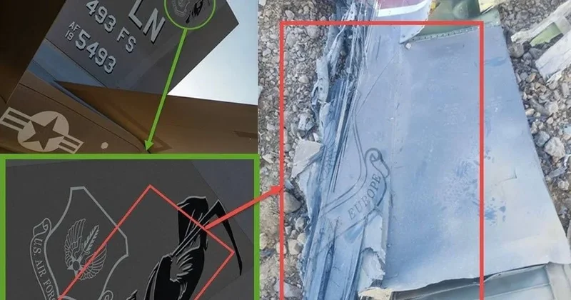 İran vurulduğunu iddia ettiği F 35 in enkazını paylaştı Sözcü Gazetesi