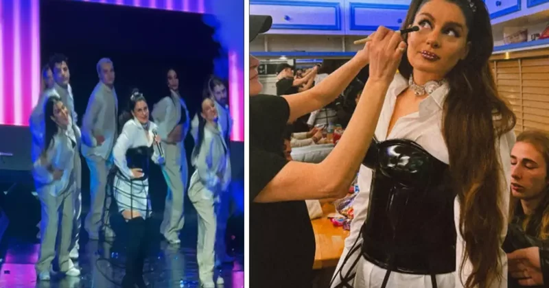 Atiye şarkısıyla değil tarzıyla konuşuldu! Kostümü ikiye böldü