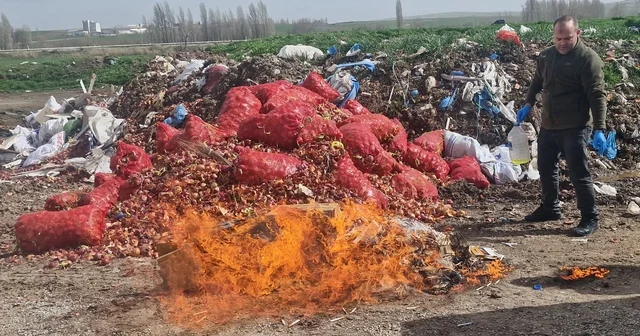 Alaca da kaçak sigara ve alkol yakılarak imha edildi Çorum Haberleri