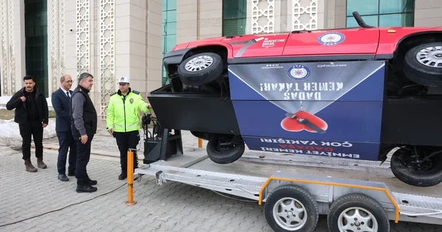 Simülasyon aracıyla emniyet kemeri kullanımının önemi anlatılacak Erzurum Haberleri