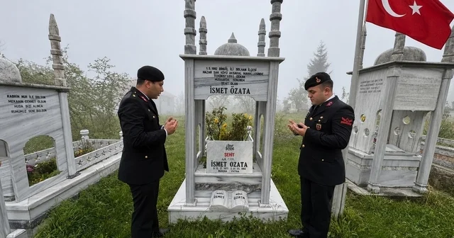 Jandarma şehit Özata kabri başında andı Düzce Haberleri