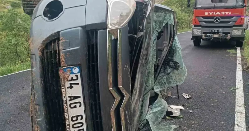 Batman da araç takla attı: 3 yaralı