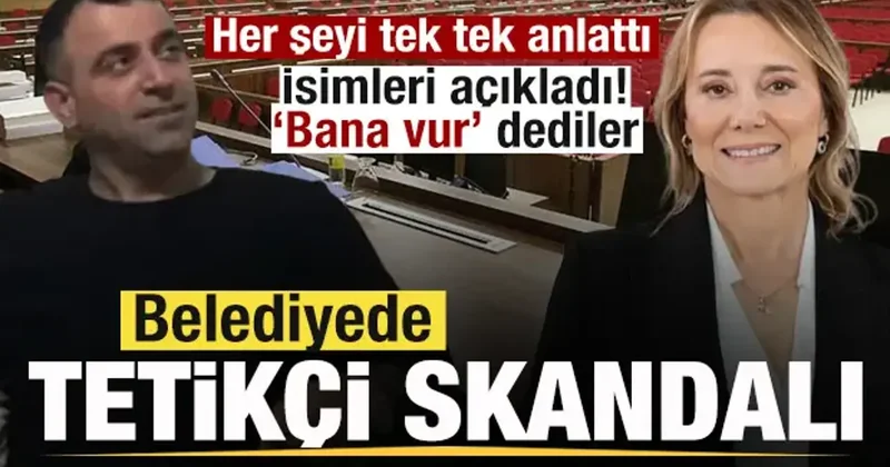 Belediyede tetikçi skandalı! Planı tek tek anlattı! İsimleri açıkladı! Bana vur dediler