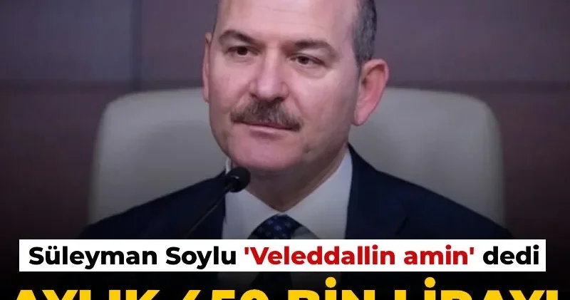 Süleyman Soylu aylık 450 bin lirayı haftada 1 gün meclise giderek kazanıyor