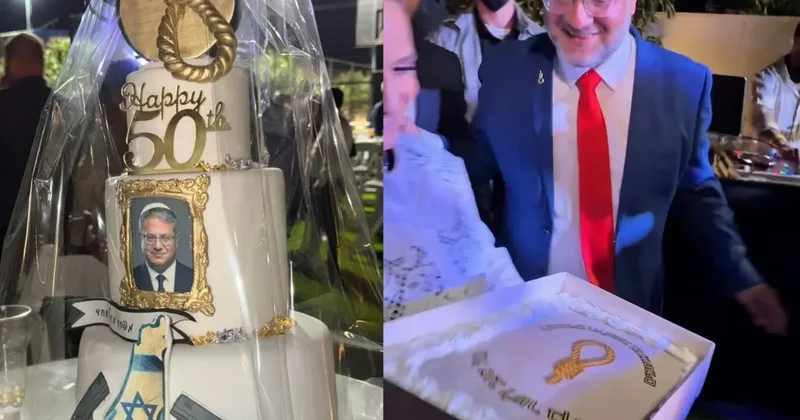 Dünyayı karıştıran kutlama! Ben Gvir doğum günü kutlamasında da rahat durmadı
