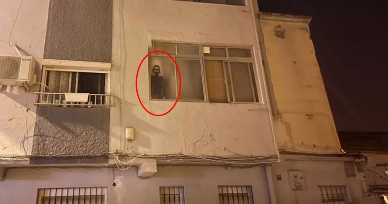 Penceredeki görüntü korkuttu, gerçek sonradan ortaya çıktı