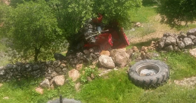 Gercüş te traktör uçuruma yuvarlandı, sürücü atlayarak kurtuldu Batman Haberleri