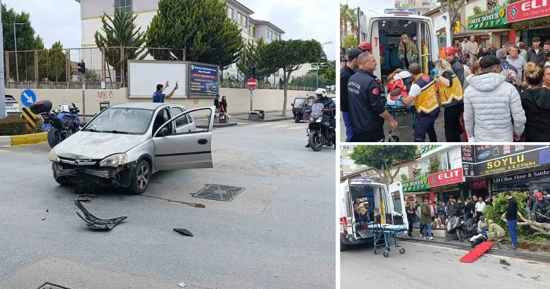 Kırmızı ışık ihlali yapan otomobil ortalığı savaş alanına çevirdi: 1’i ağır 4 yaralı Antalya Haberleri