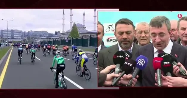 Cumhurbaşkanı Yardımcısı Cevdet Yılmaz Cumhurbaşkanlığı Türkiye Bisiklet Turu sonrası konuştu