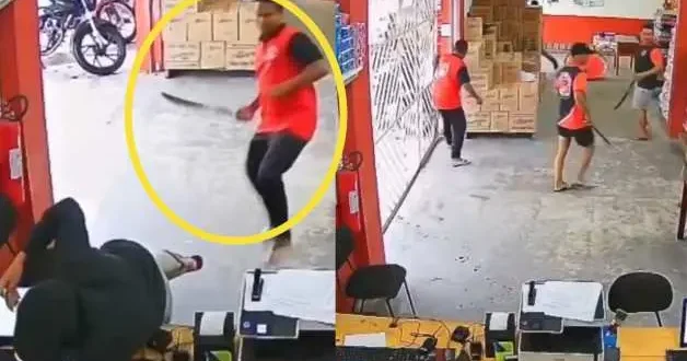 Brezilya da dehşet anları: Pala ile soygunculara direndiler