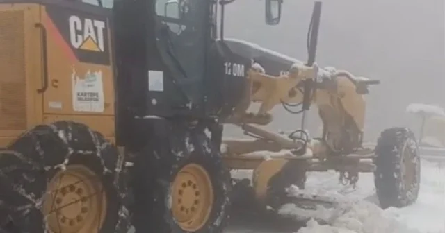 Kartepe de bahar ayında kar ve buzlanma mesaisi Kocaeli Haberleri