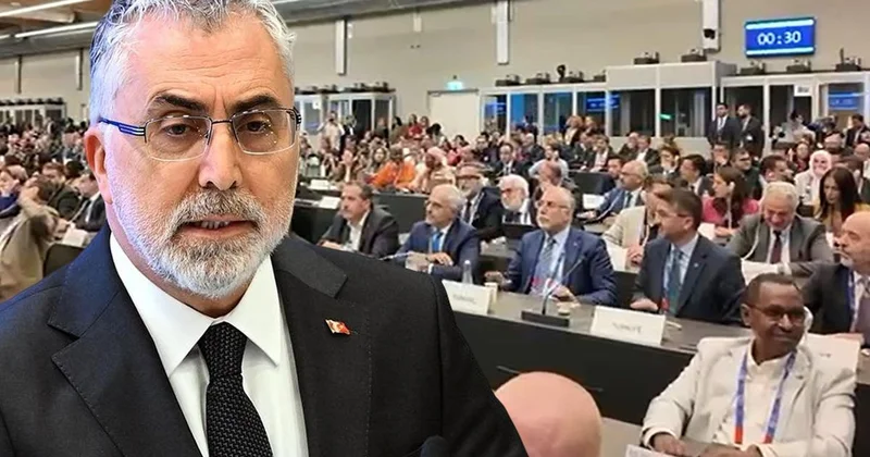 İsrailli diplomata Bakan Işıkhan ve Türk heyetinden protesto! Konuşmasını tamamlayamadı